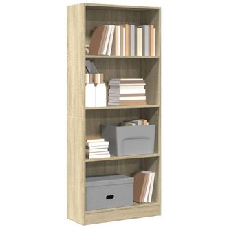 vidaXL Libreria Rovere Sonoma 60x24x143 cm in Legno Multistrato - Vidaxl