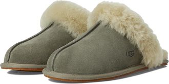UGG Scuffette II Womens Slippers Moss Green/Muted Brass : 12 B - Medium, Suede/Wool