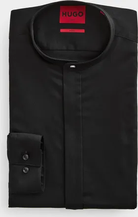 HUGO BOSS Mens Kaleb black shirt Slim fit