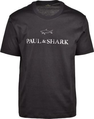 Paul & Shark Katoenen T-shirt - Heren - T-shirts - Zwart - 2XL - Katoen - Tops