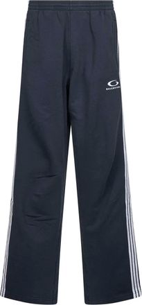Balenciaga Pantaloni sportivi a righe - Blu