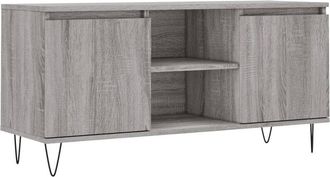 vidaXL Vidaxl - Mueble de tv madera de ingeniería gris Sonoma 104x35x50 cm