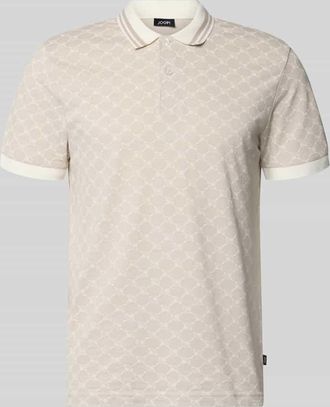Joop Regular Fit Poloshirt mit Logo-Muster Modell Jessino in Offwhite, Gr&ouml;&szlig;e XXL