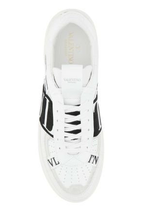 Valentino Garavani Color-Block Calf Leather Sneaker - White