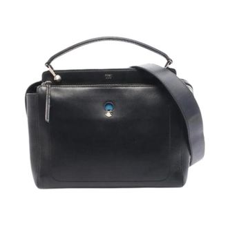 Fendi Pre-owned Handbags, female, Black, Size: ONE SIZE Pre-owned DOT COM Leather Handbag