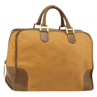Loewe Pre-owned Weekend Bags, female, Beige, Size: ONE SIZE Pre-owned Hand Bag