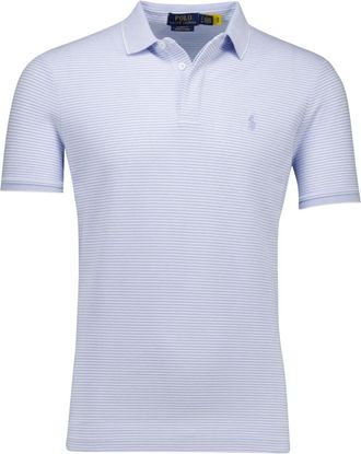 Polo Ralph Lauren Tops, Heren, Blauw, M, Lichtblauw poloshirt met korte mouwen