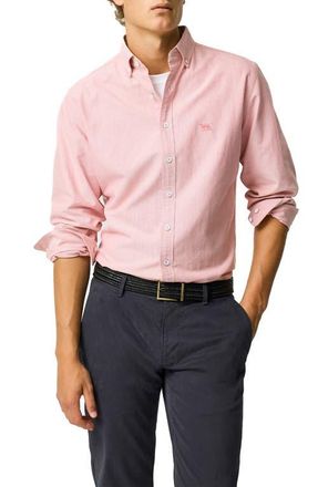 Rodd & Gunn Oxford Sports Fit Shirt in Wild Rose at Nordstrom, Size Xxx-Large