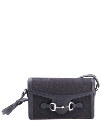 Gucci Horsebit 1955 Flap Crossbody Bag Jumbo Gg Mini (Authentic Pre-Loved)