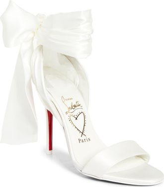 Christian Louboutin Miss Z Desert Sandal in Ivory/Snow at Nordstrom, Size 10.5Us