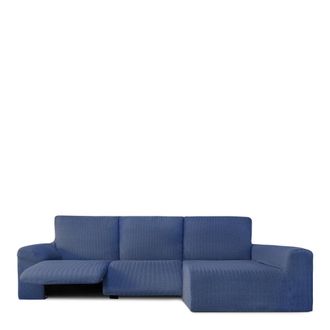 Eysa Funda de sof&aacute; chaise relax biel&aacute;stica derecha azul 250 - 360 cm