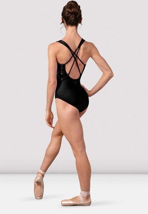Bloch Ladies Kira Cross Back Leotard, Eclipse Blue