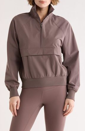 Zella Perfect Day Half Zip Pullover in Grey Plum at Nordstrom Rack, Size X-Large