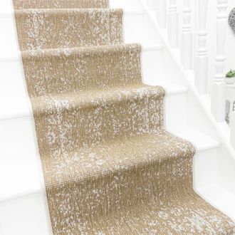 Runrug Stair Runner Carpet - Reversible & Durable, 2mm - Tapestry in Brown | Size: 60 cm x 720 cm