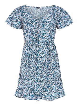 Protest Strandkleid PROTEST Kleid PRTFENNA, Damen, Gr. XL, EURO, blau (raku blau), Obermaterial: 100% Polyester PES., Kleider Strandkleid