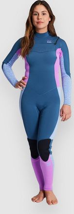 Billabong Synergy 4/3 Chest Zip Full Neoprenanzug blau