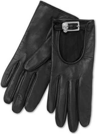Philipp Plein Mid-Gloves Skull Women in Black at Nordstrom, Size 10