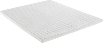 Vente-Unique Conjunto de canap&eacute; abatible blanco + colch&oacute;n de espuma desenfundable de 10 cm - NASUS de DREAMEA 140 x 190 cm