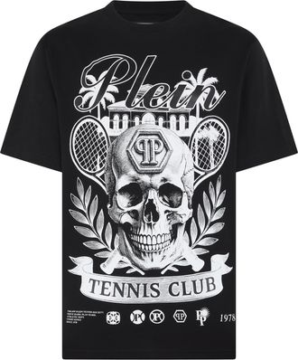 Philipp Plein T-Shirt Met Ronde Hals En Korte Mouwen Skull