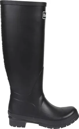 Barbour Schoenen, Dames, Zwart, 39 EU, Katoen, Abbey Regenlaarzen