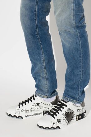 Dolce & Gabbana Portofino Sports Shoes, Mens, White