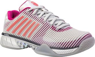 K-Swiss Womens Hypercourt Express Lucky In Love Shoes In Herbal Mist/silver/dragon Fruit