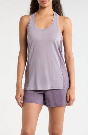 Smartwool Active Mesh Racerback Tank in Purple Storm Heather at Nordstrom, Size X-Large