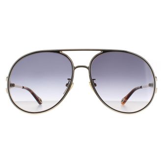 Chloé Chloe Aviator Dames Gold Zwart Grijs Gracient CH0145S
