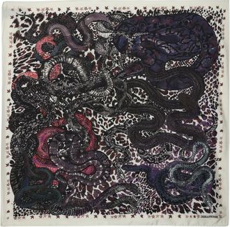 Zadig&Voltaire Sciarpa Debbie 85 Snakes - Rosso
