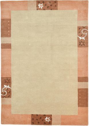 THEKO Alfombra gabbeh floral de lana hecha a mano