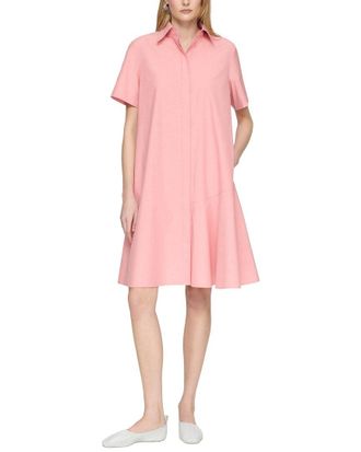Lafayette 148 New York Flounced Hem Shirtdress