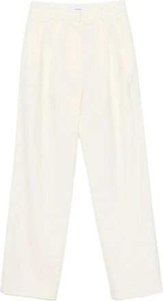 Lardini Broeken, Dames, Wit, XL, Straight Broeken