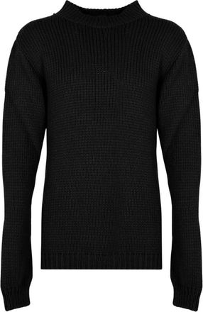 La Haine Inside Us Lm279 Gebreide trui met ronde hals - Heren - Truien - Zwart - Maat: XL