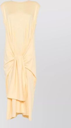 Toteme cotton sleeveless knot-detail midi dress