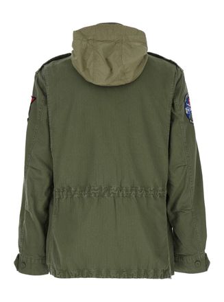 Polo Ralph Lauren Military-Patch Cotton Jacket - Green