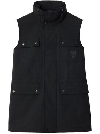 Burberry bonded wool gilet - women - Wool - 6 - Black