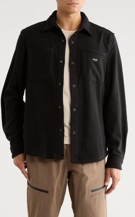 Hurley Polar Fleece Overshirt in Black at Nordstrom Rack, Size X-Large