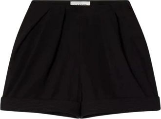 Lanvin Short E26 - Dames - Bermuda - Zwart - S - Korte Broeken
