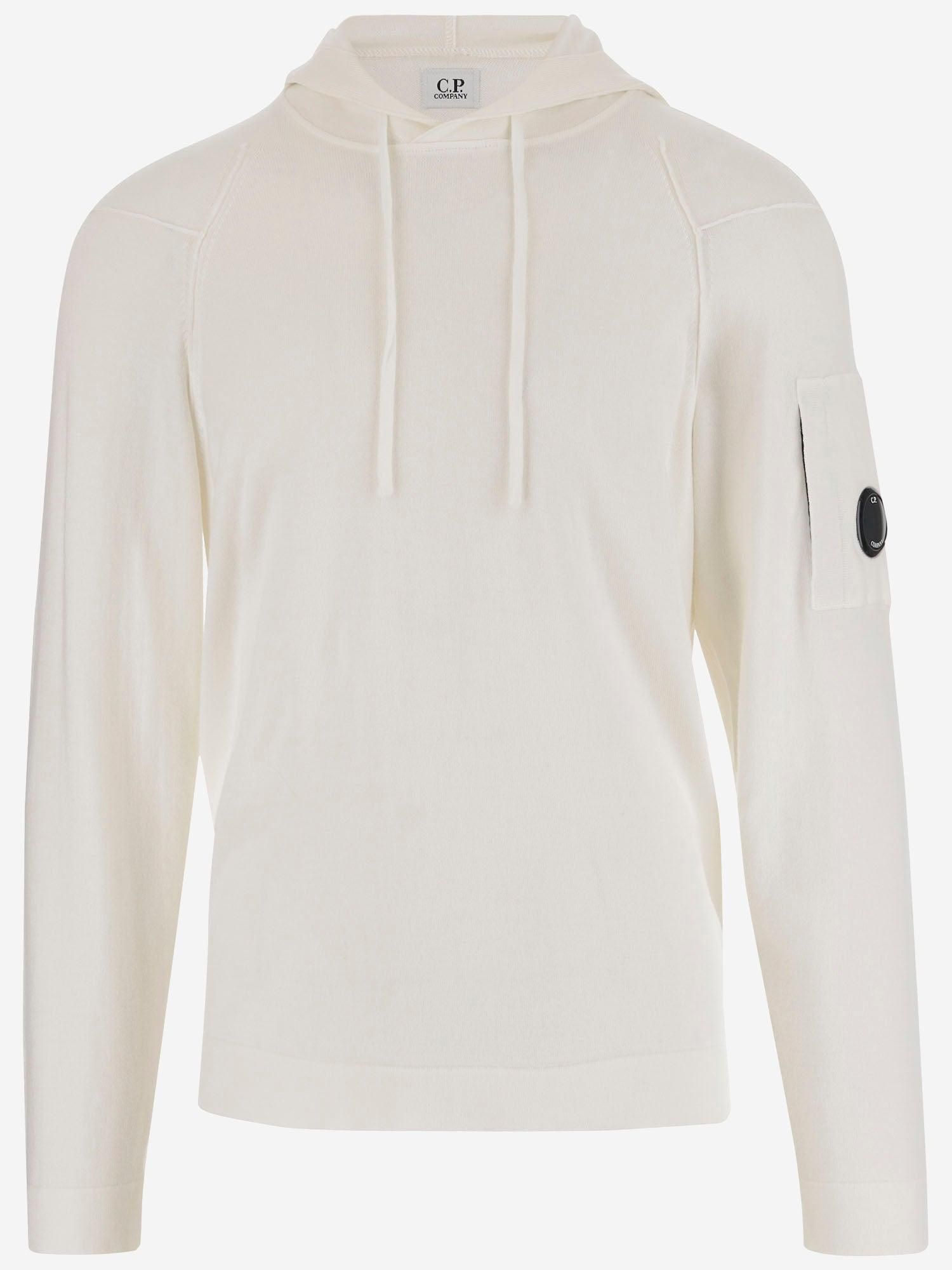 パーカー・フーディ C.P. Company Sweatshirt Hooded In Brushed Emerized Diago C.P. Company C. P. Company Sweatshirts Sweat Hooded In