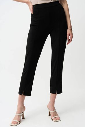 Joseph Ribkoff Silky Knit Pull On Crop Pants In Black