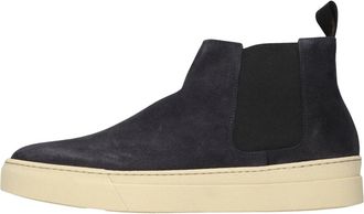 Frau Waxy Enkellaars - Heren - Chelseaboots - Blauw - 40 EU - Leer - Schoenen