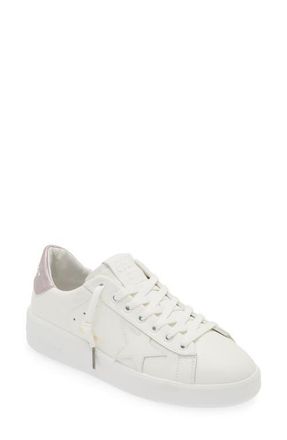 Golden Goose Purestar Low Top Sneaker (Nordstrom Exclusive) in White/lilac at Nordstrom, Size 41