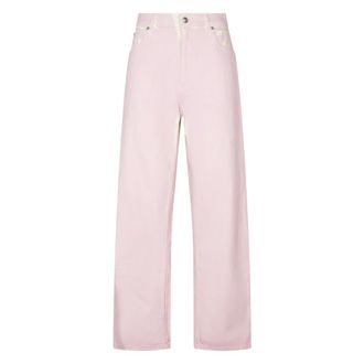 Marni Wide Jeans, female, Pink, Size: 2XS High-rise Wide-leg Jeans