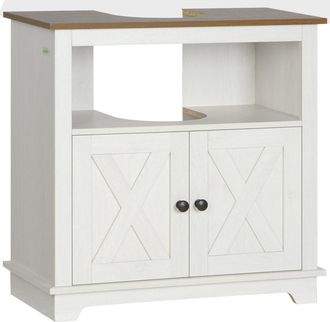 Kleankin Armario de ba&ntilde;o 60x30x60 cm blanco