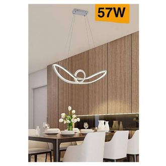 Trade Shop Trade Shop Traesio - Trade Shop - Led Steel Equipo Modern En Fiocco 57w Luce 4000k 6500k 3000k A59b