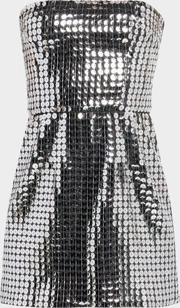 Dolce & Gabbana Strapless Sequined Mini Dress
