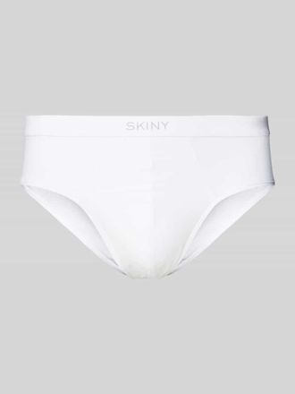 Skiny Skiny Slip mit Label-Print in Weiss, Gr&ouml;&szlig;e S