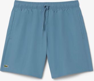 Lacoste Heren Lacoste halflange monochrome zwembroek in blauw