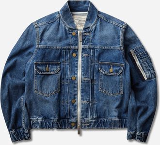 Levi's Women s sacai Blouson Jacket Washed Indigo