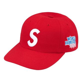 SUPREME World Famous S Logo 6-Panel Red SS25H23-RED